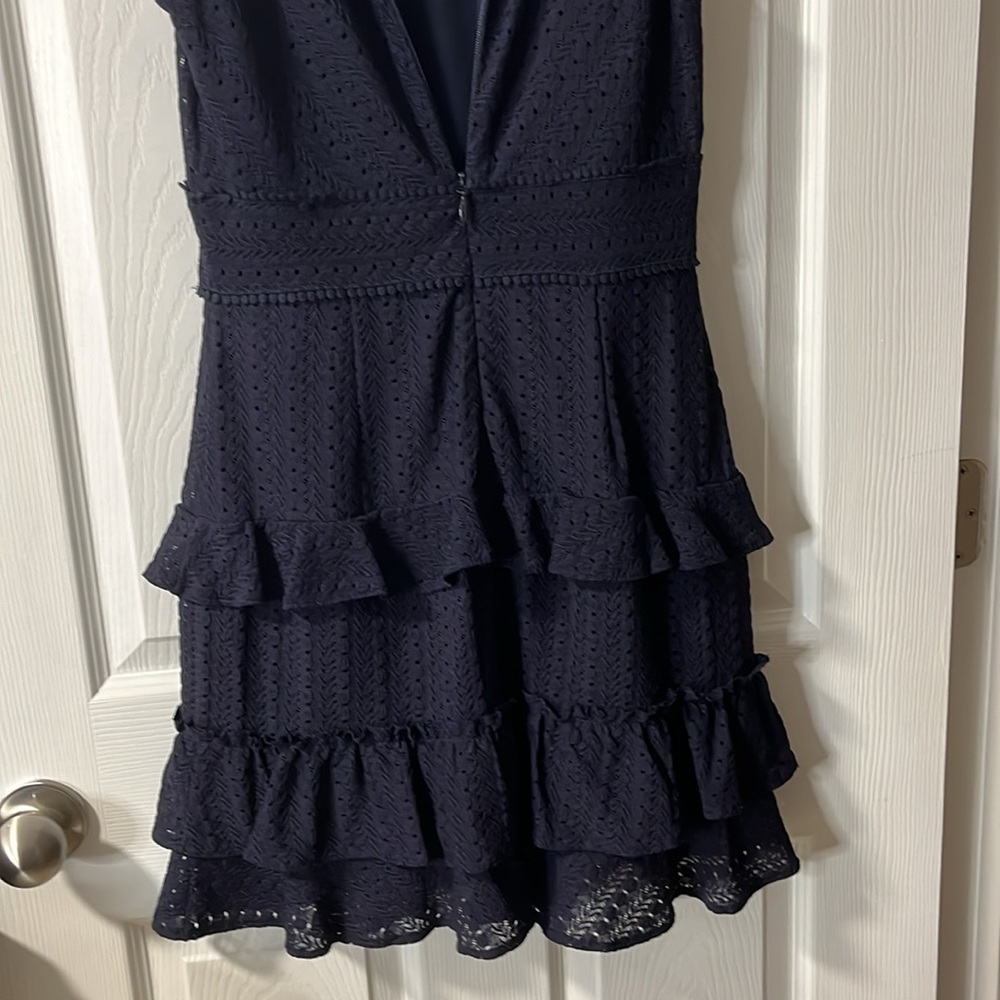 ⭐️ Adelyn Rae dark navy blue lace dress - size small - Picture 6 of 11